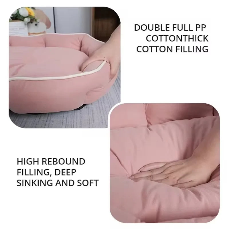 SnuggleHaven Pet Bed